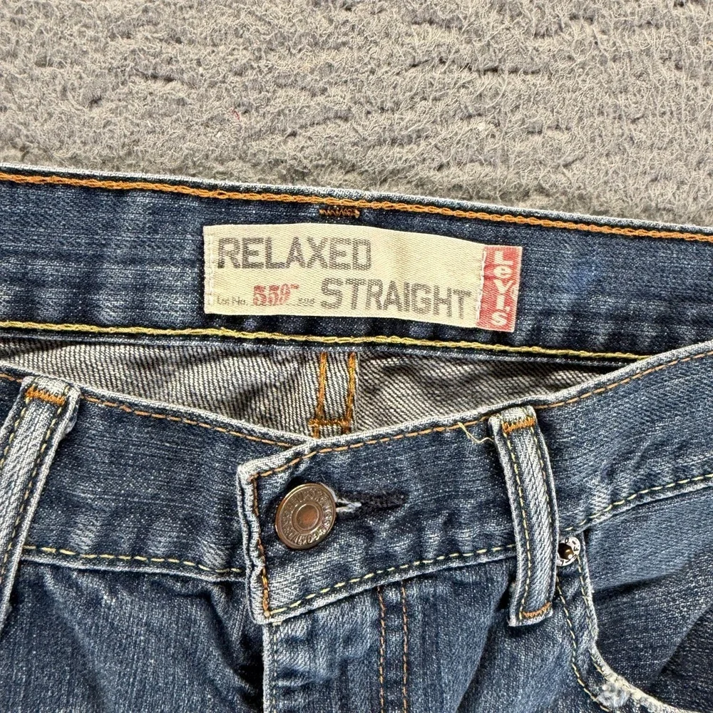 VTG Levi's 559 Shorts Mens 33 Blue Cotton Denim Bermuda Relaxed Fit Jorts Retro